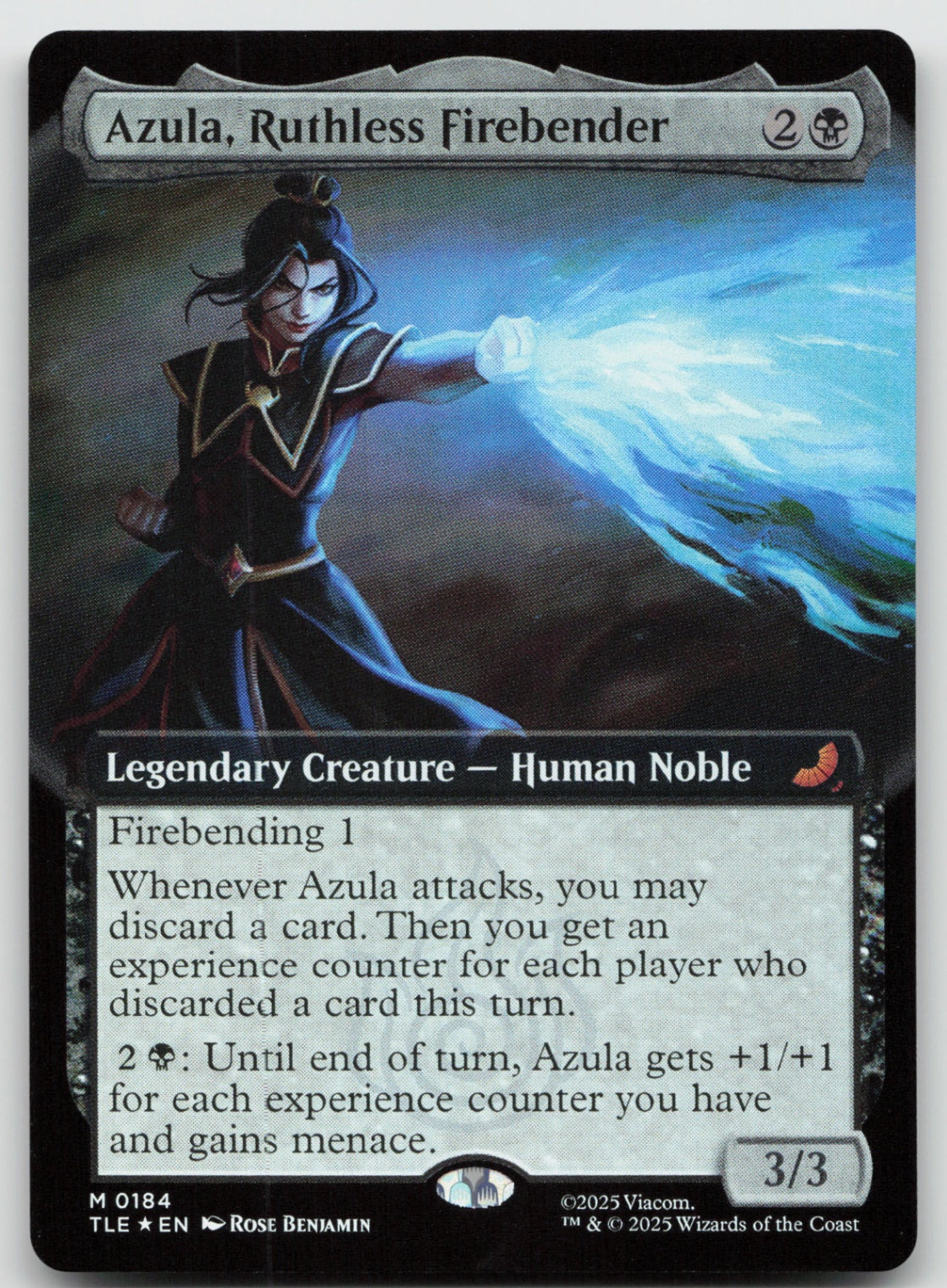 Azula, Ruthless Firebender (Extended Art) M Foil Avatar: The Last Airbender 184