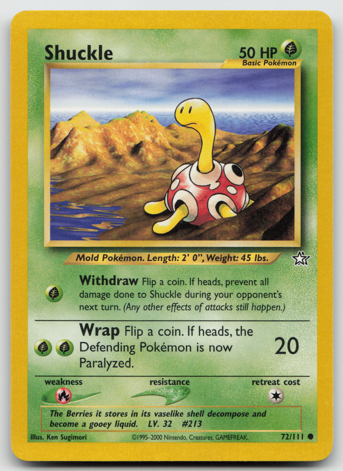 Shuckle Common Unlimited Neo Genesis 72/111 LP