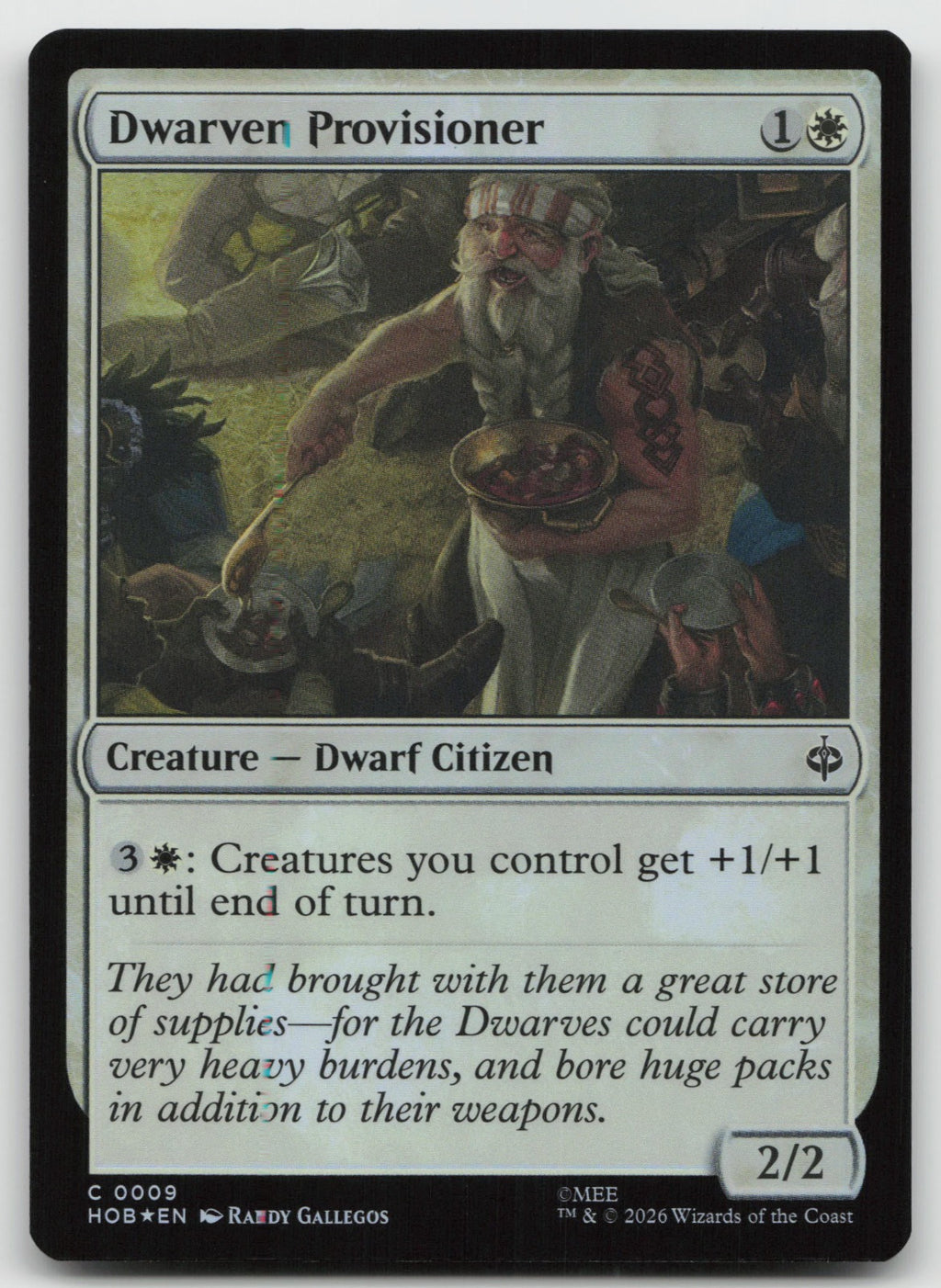 Dwarven Provisioner C Foil The Hobbit 9 NM