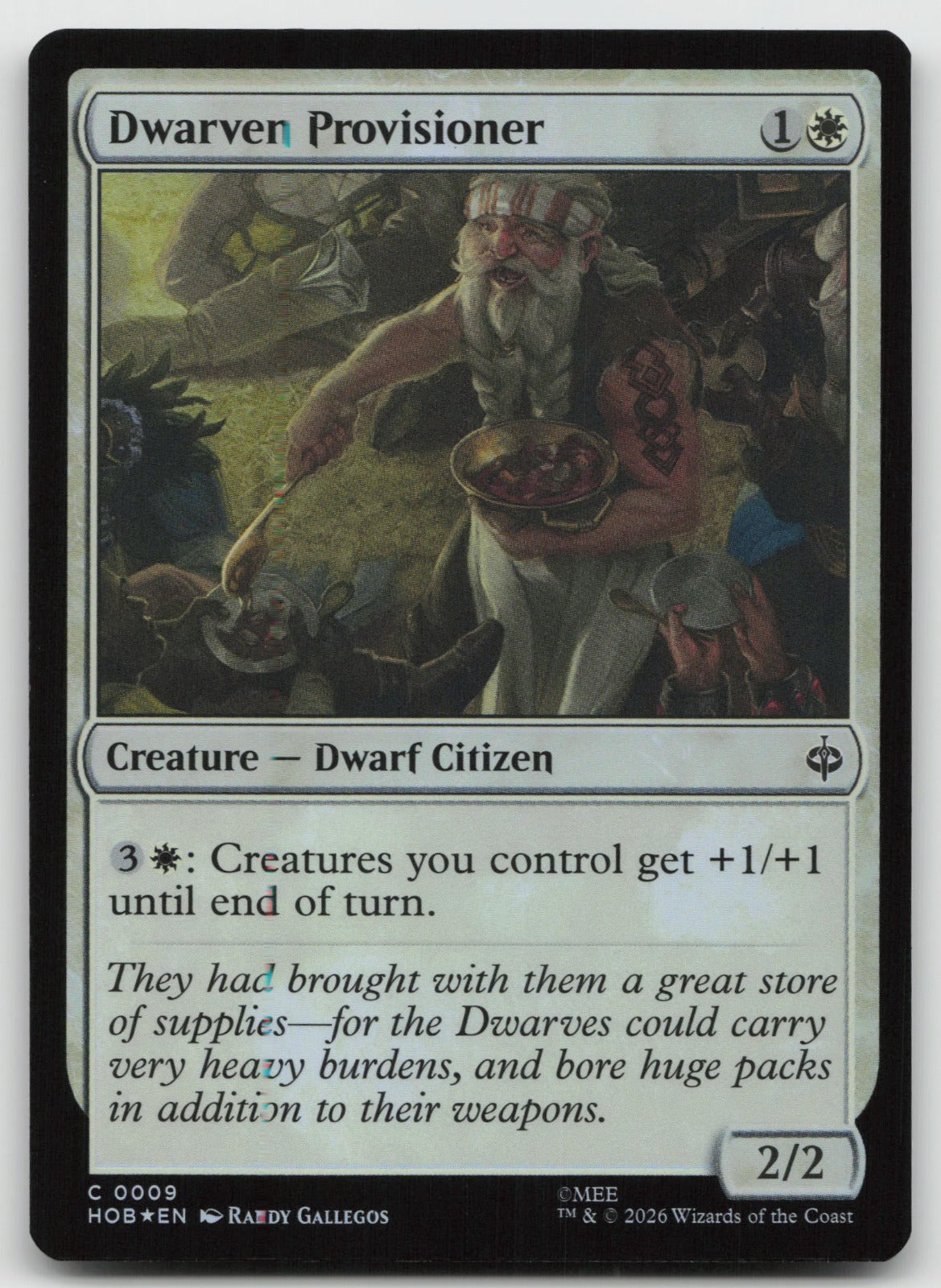 Dwarven Provisioner C Foil The Hobbit 9 NM
