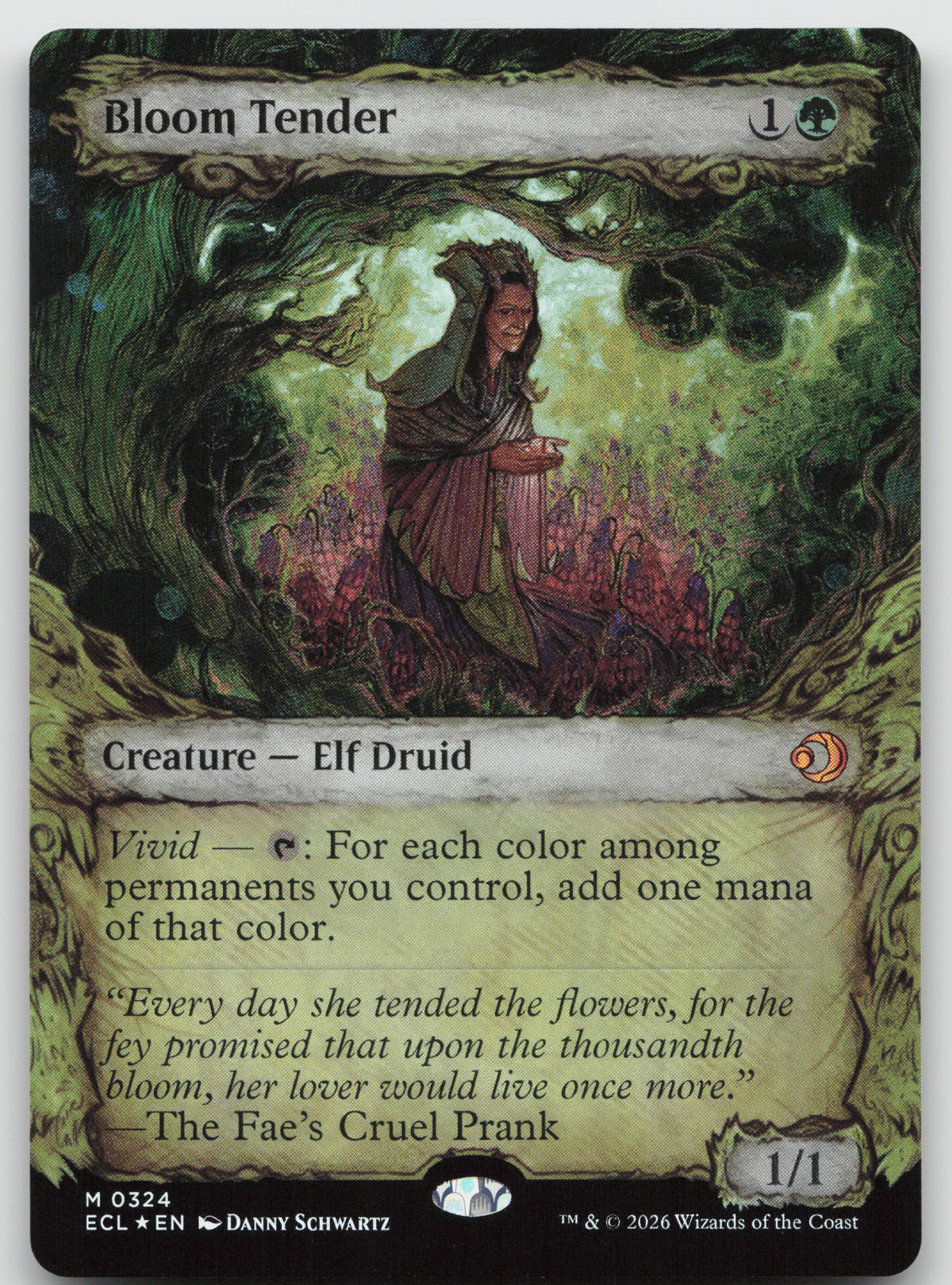Bloom Tender (Showcase) M Foil Lorwyn Eclipsed 324 NM