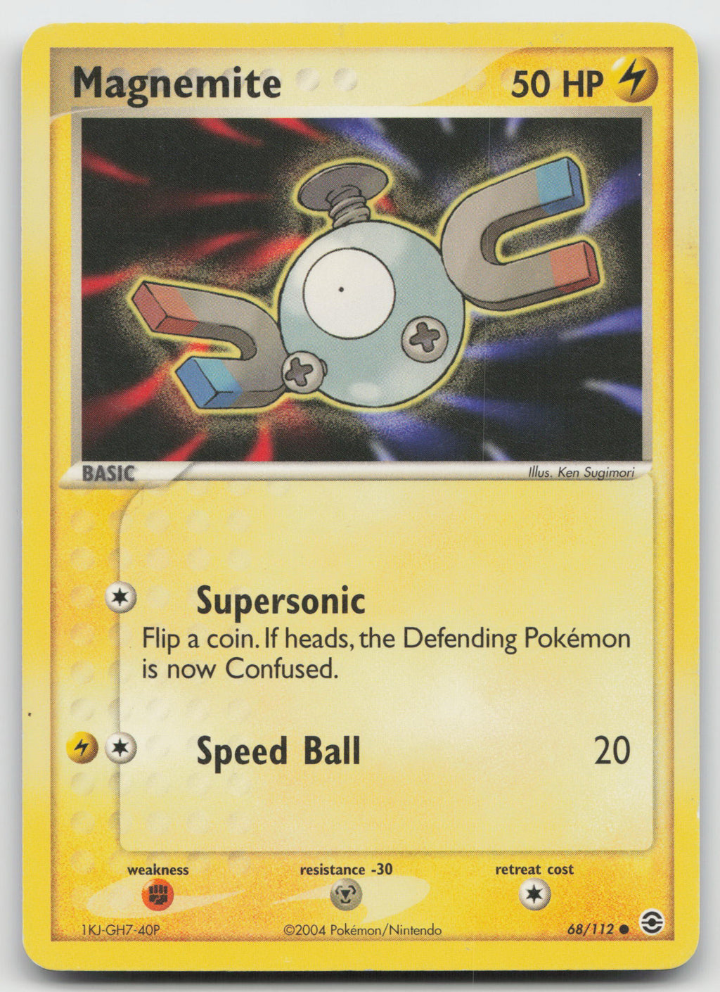 Magnemite Common Normal FireRed & LeafGreen 68/112 MP
