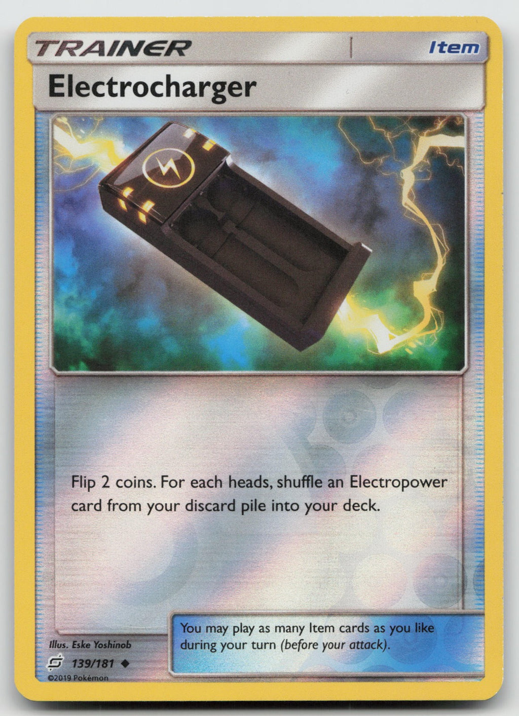 Electrocharger Reverse Holo Uncommon SM - Team Up 139/181 NM