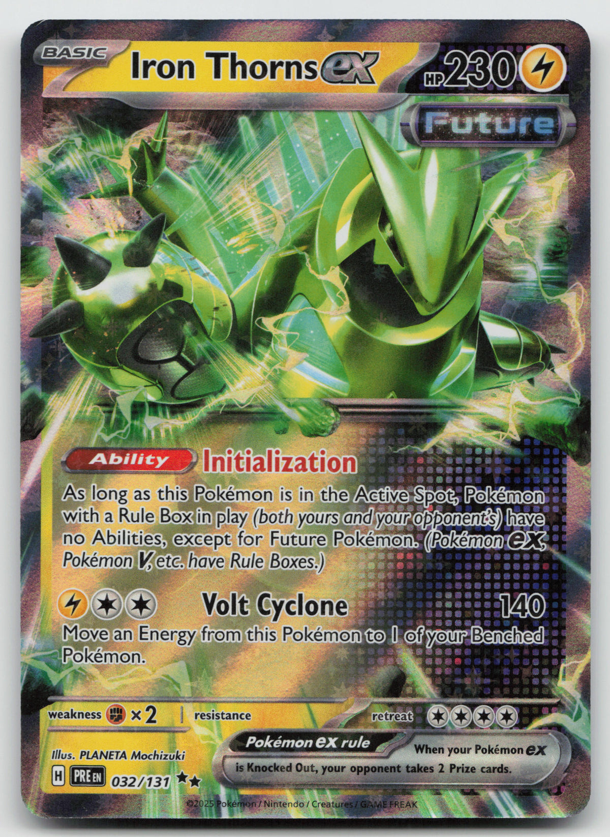 Iron Thorns ex Double Rare Holo SV: Prismatic Evolutions 032/131 NM
