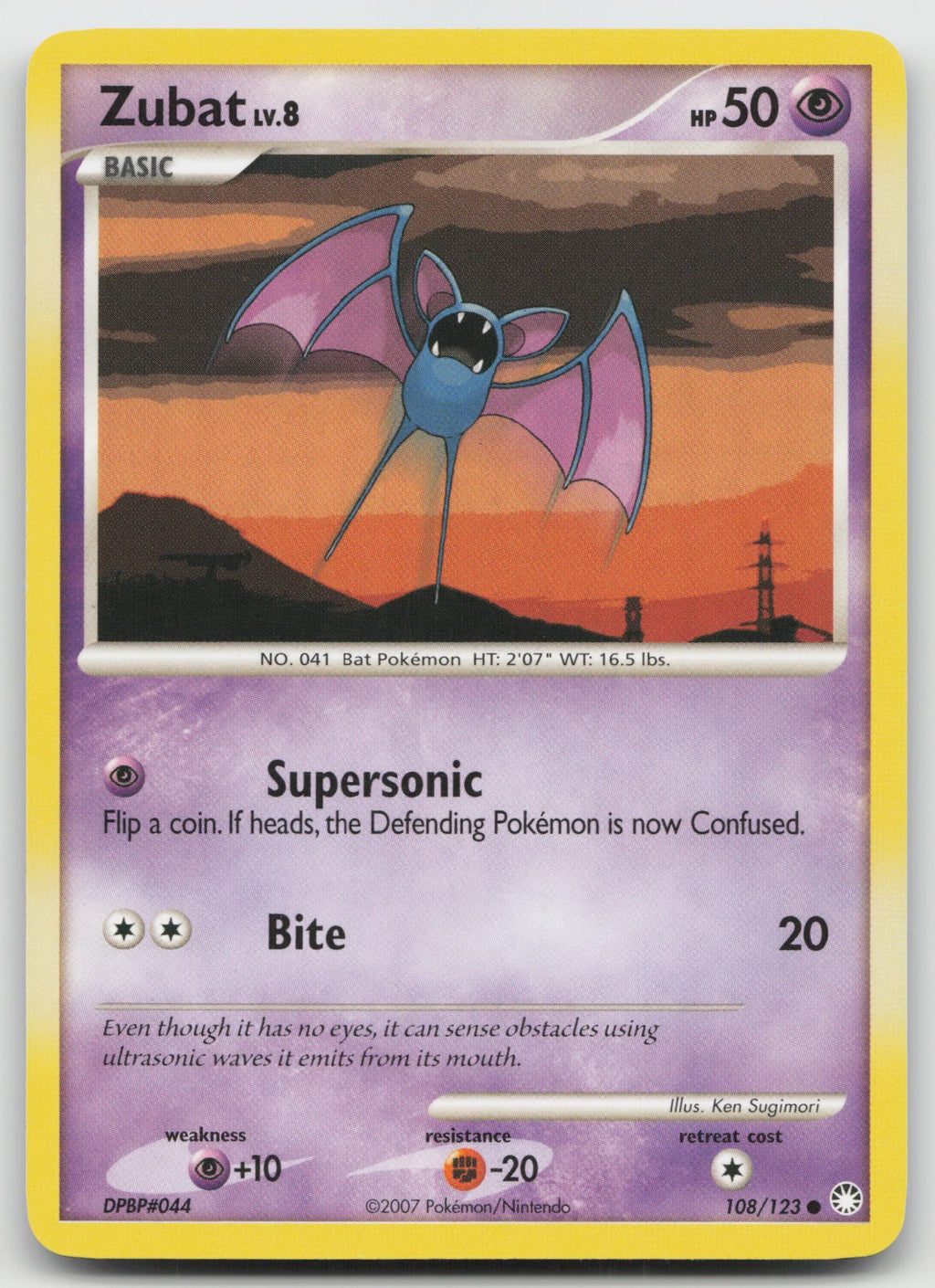 Zubat Common Mysterious Treasures 108/123 MP