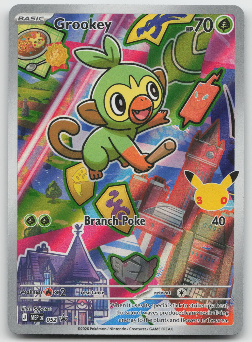 Grookey Holo ME: Mega Evolution Promo MEP052 NM
