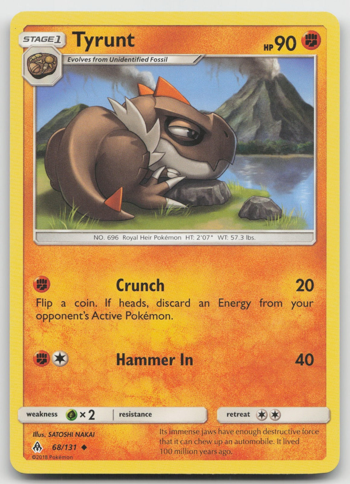 Tyrunt Uncommon SM - Forbidden Light 68/131 VLP