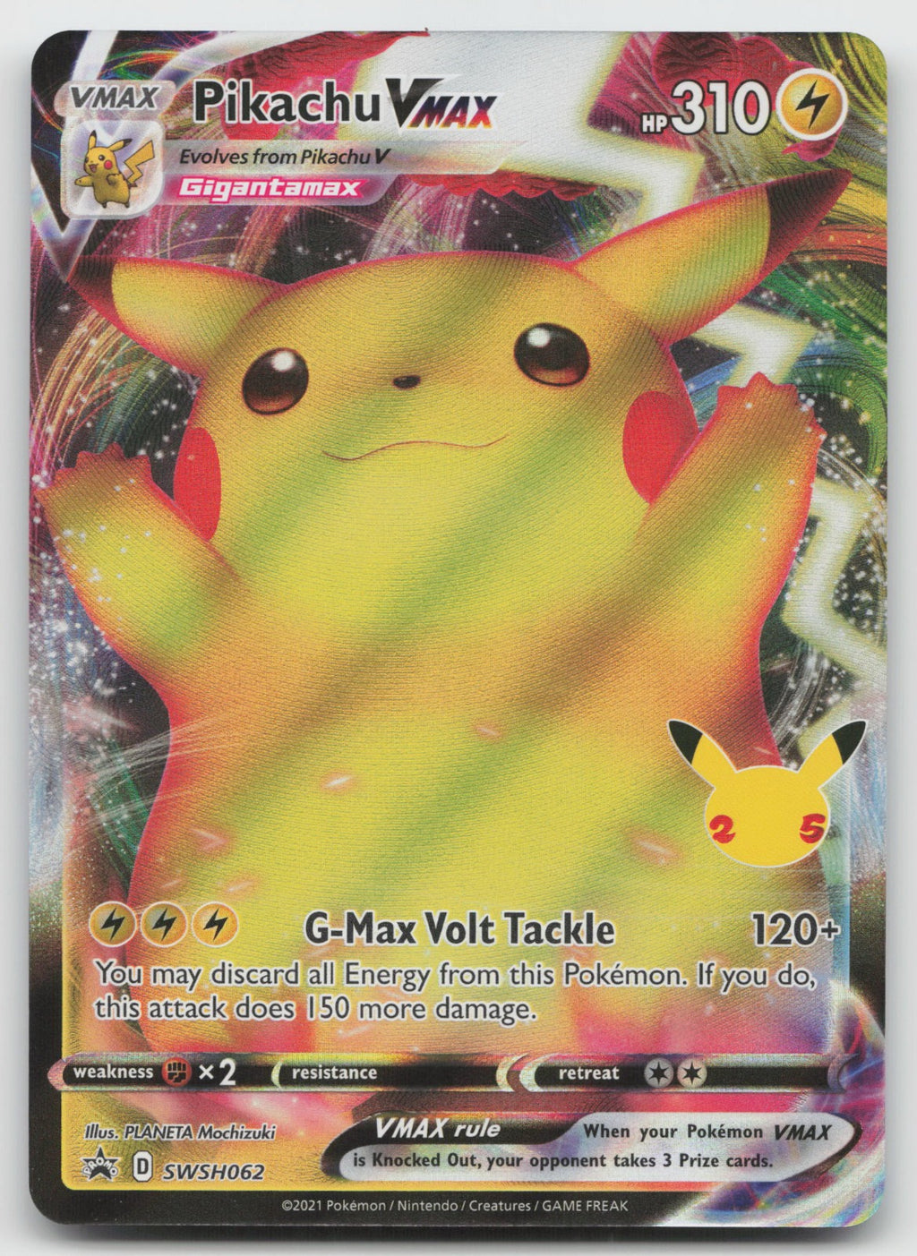 Pikachu VMAX Holo SWSH: Sword & Shield Promo Cards SWSH062 NM