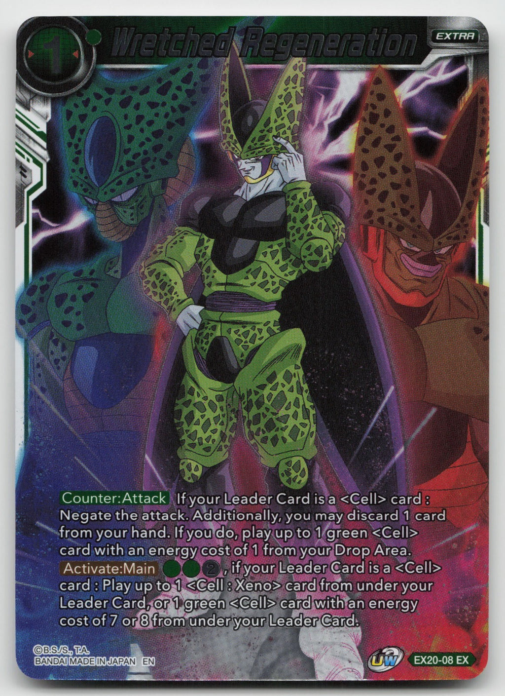 Wretched Regeneration Expansion Rare Foil EX20-08 NM