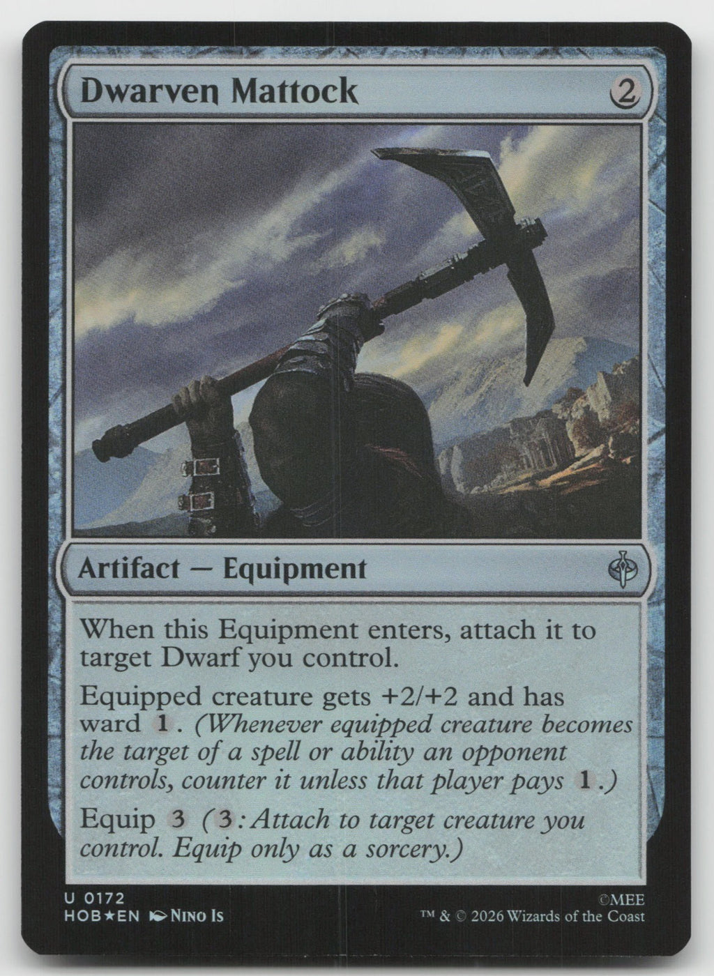Dwarven Mattock Foil U The Hobbit 172 NM
