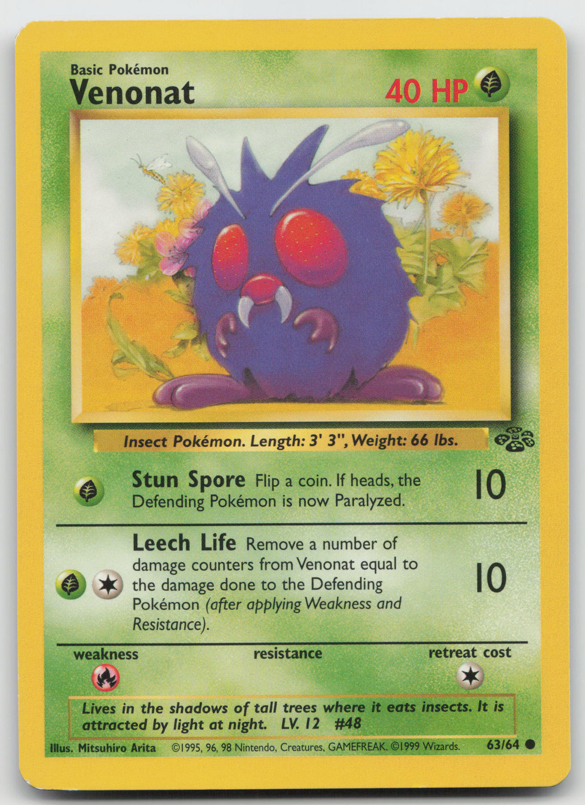 Venonat Common Unlimited Jungle 63/64 LP