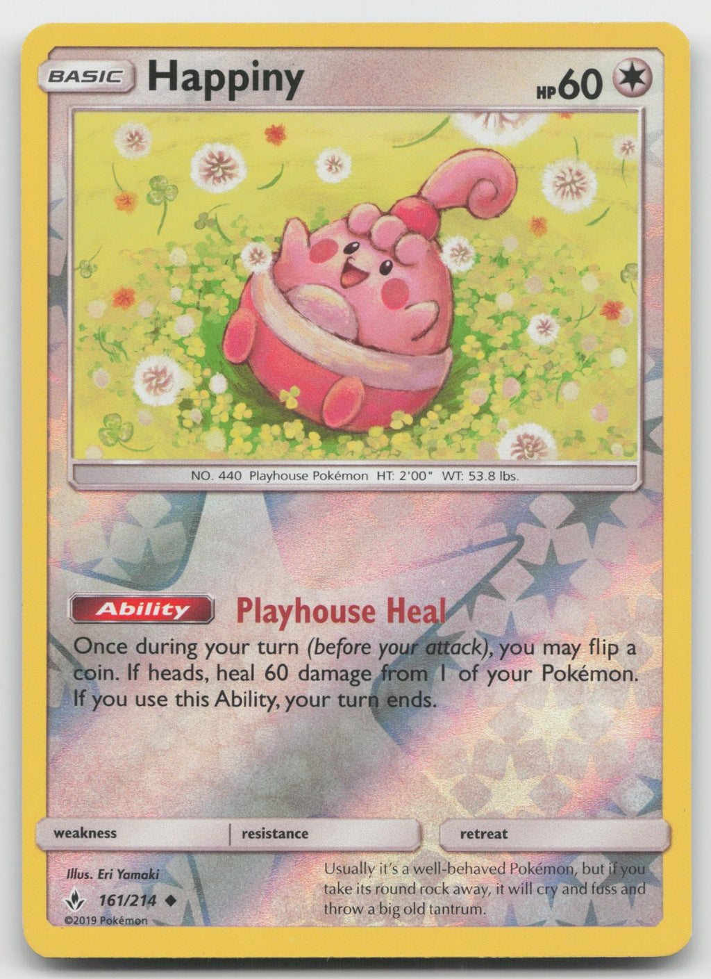 Happiny Reverse Holo Uncommon SM - Unbroken Bonds 161/214 LP