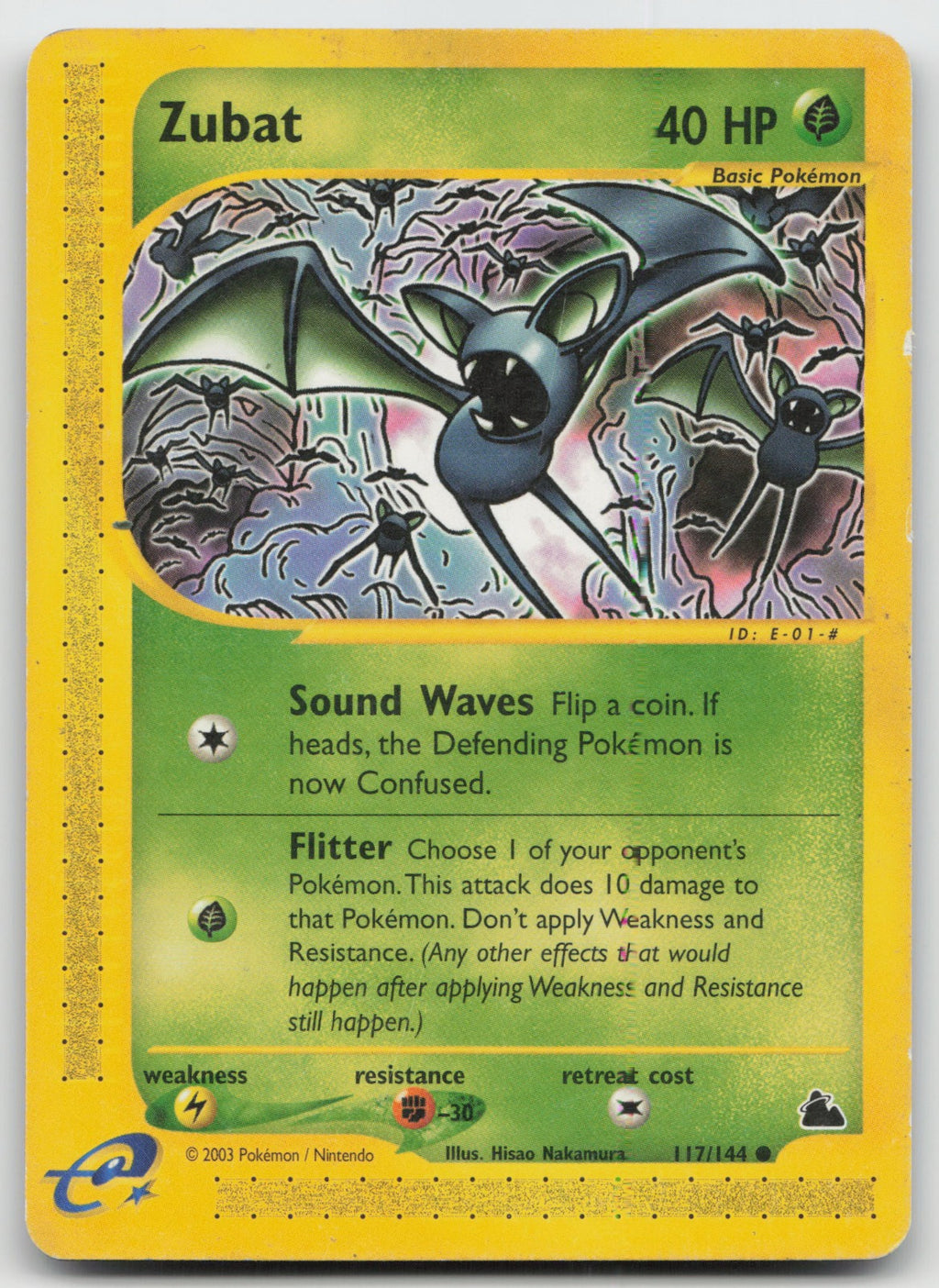 Zubat Common Skyridge 117/144 HP