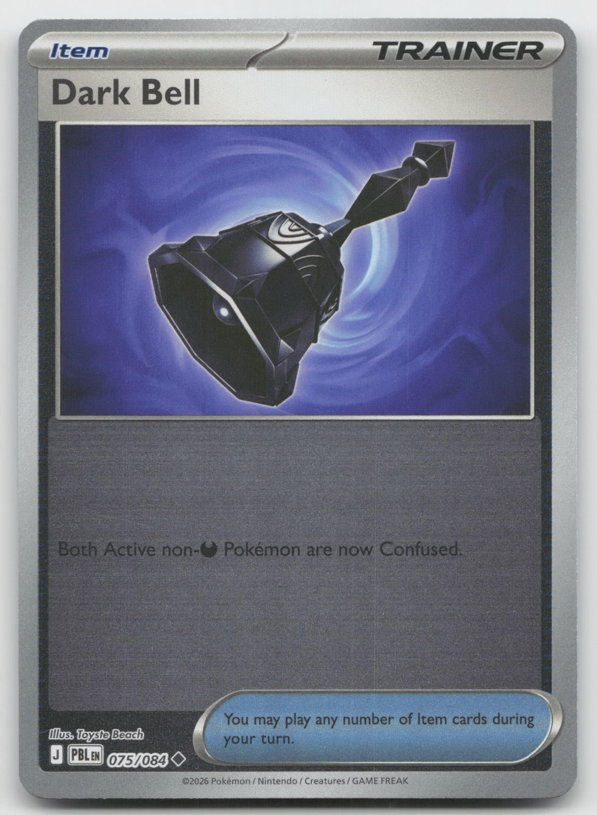 Dark Bell Reverse Holo Uncommon ME05: Pitch Black 075/084 NM