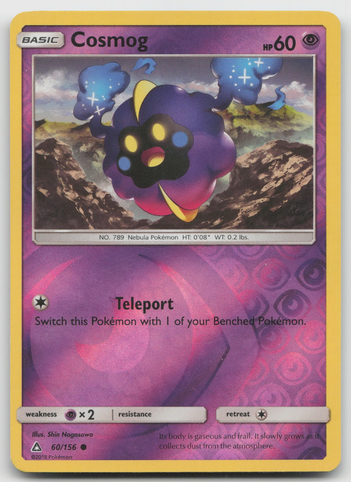 Cosmog Reverse Holo Common SM - Ultra Prism 60/156 VLP