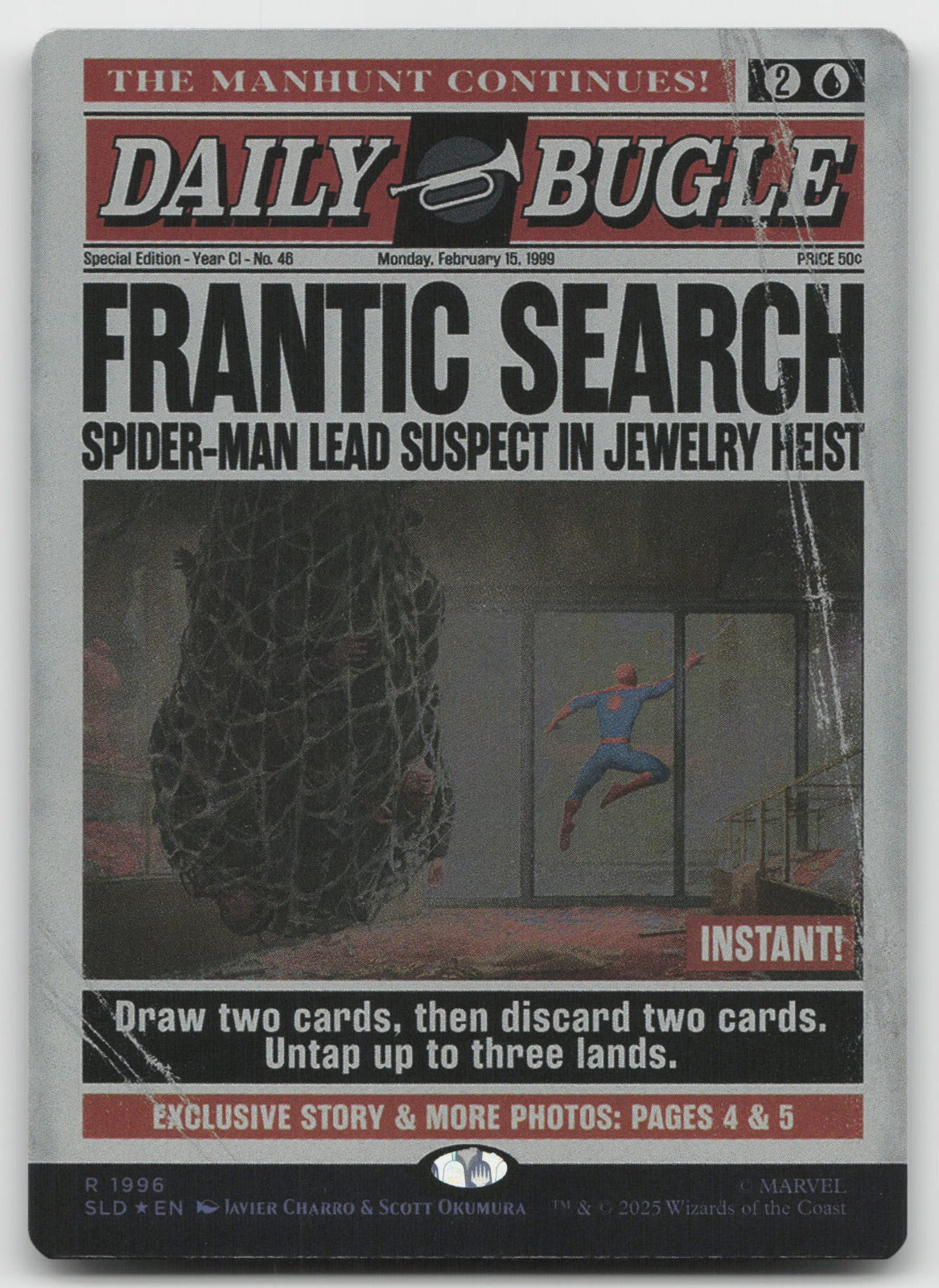 Frantic Search (Rainbow Foil) R Foil Secret Lair Drop Series 1996 NM