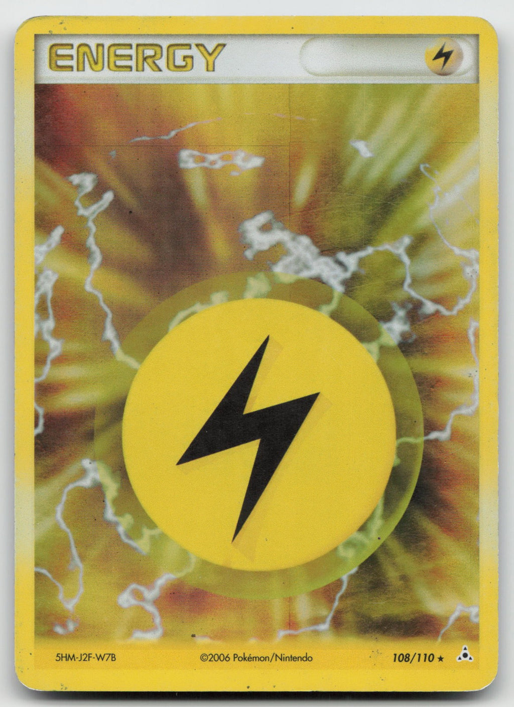 Lightning Energy Holo Rare Holon Phantoms 108/110 DMG