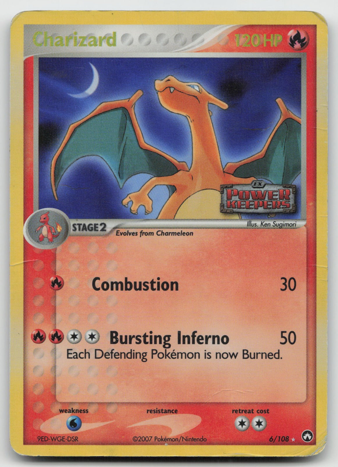 Charizard Holo Rare Reverse Holo Power Keepers 6/108 DMG