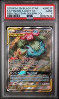Venusaur & Snivy Gx Tag Team Pokemon Black Star Promo SM229 PSA 9