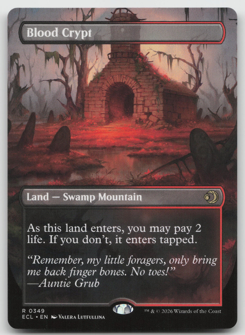 Blood Crypt (Borderless) R Normal Lorwyn Eclipsed 349 NM