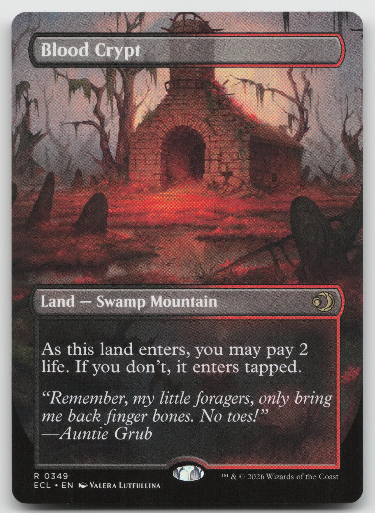 Blood Crypt (Borderless) R Normal Lorwyn Eclipsed 349 NM