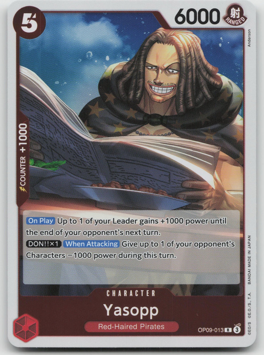Yasopp R Foil Emperors in the New World OP09-013 NM