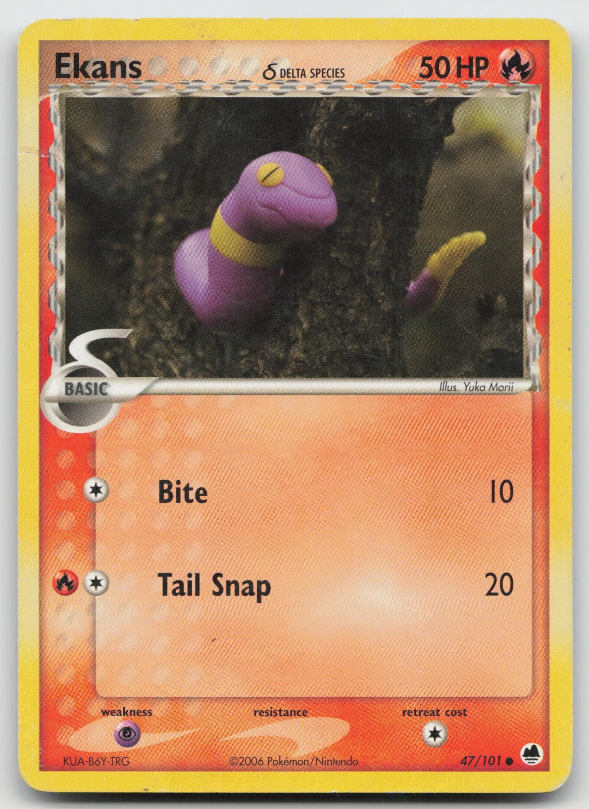 Ekans (Delta Species) Common Dragon Frontiers 47/101 DMG