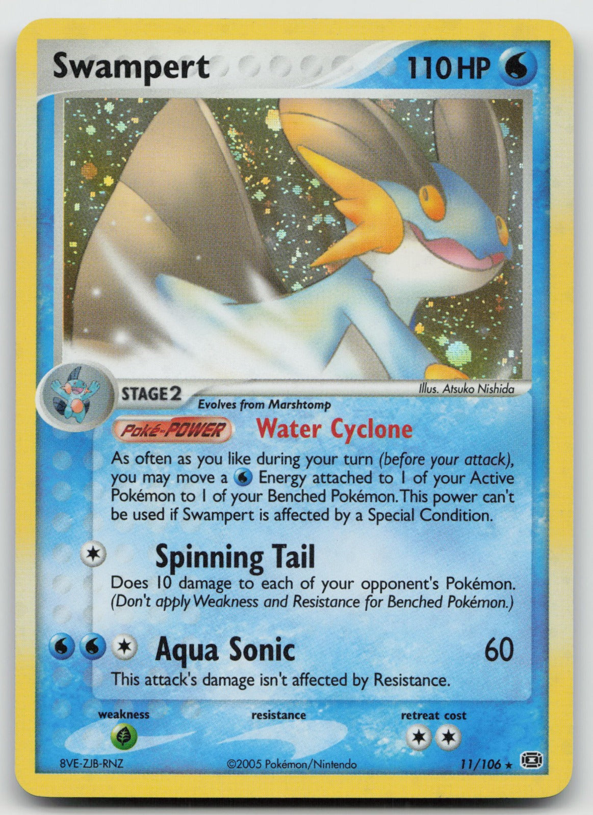 Swampert Holo Rare Emerald 11/106 LP