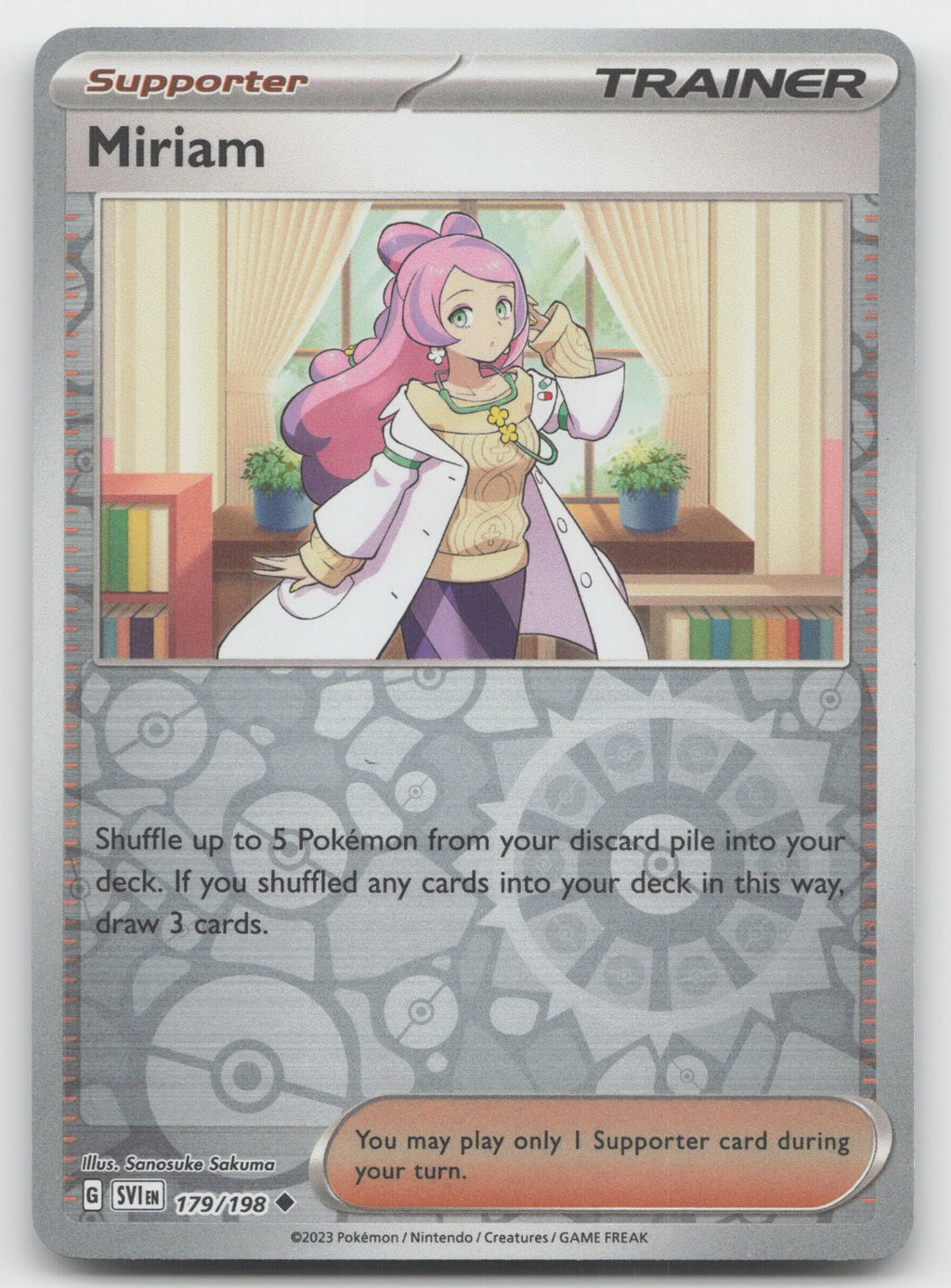Miriam Reverse Holo Uncommon SV01: Scarlet & Violet Base Set 179/198 NM