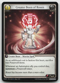 Greater Boon of Rosen Rare .asphodel/paradise: Pantheon 004 NM