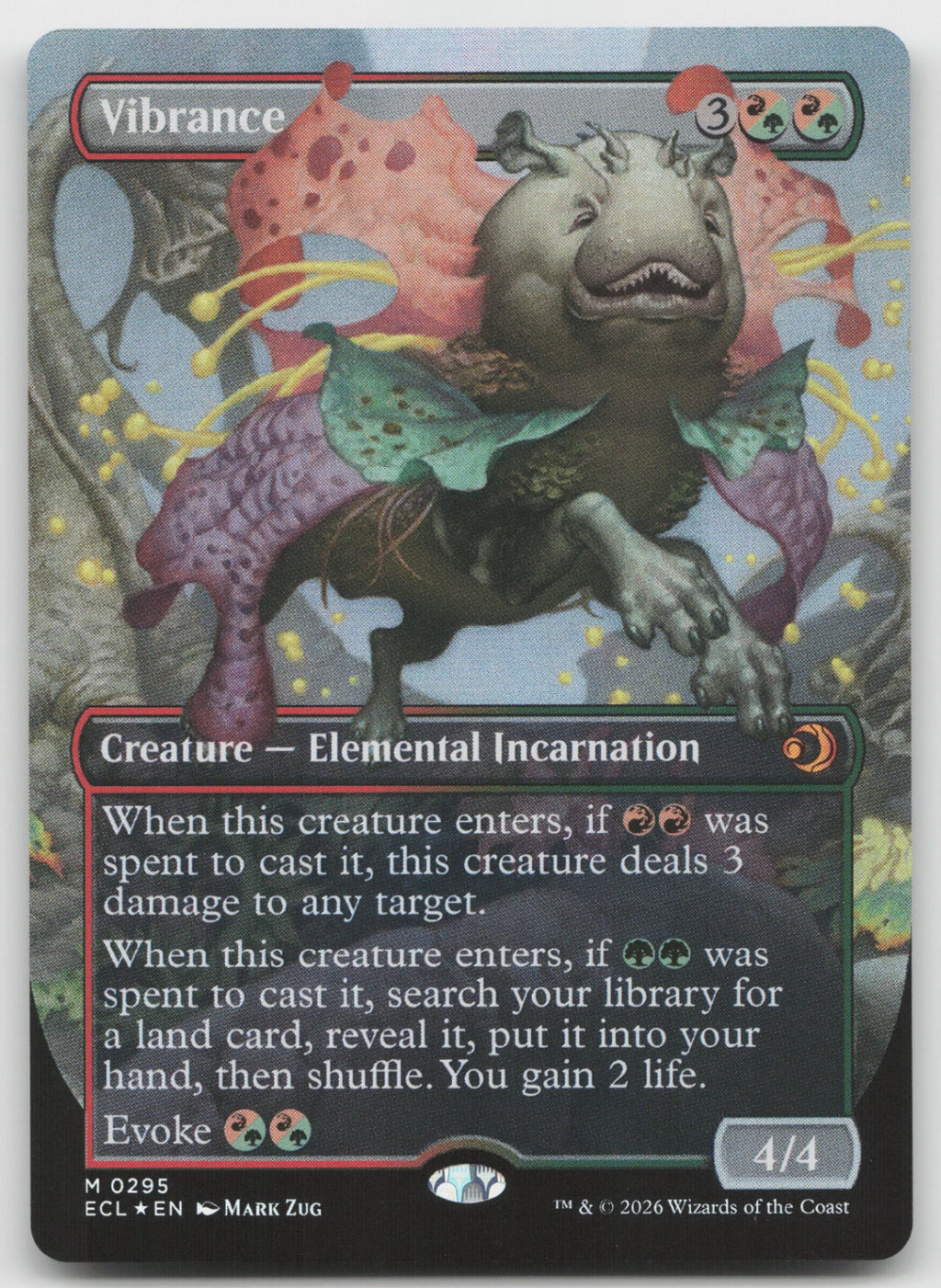 Vibrance (Borderless) M Foil Lorwyn Eclipsed 295 NM