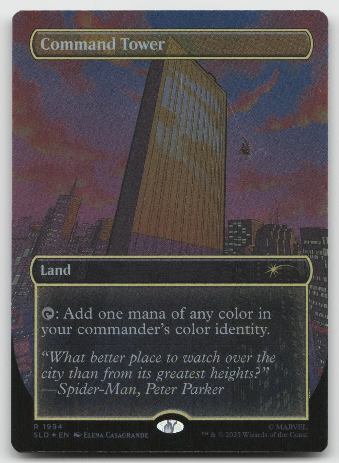 Command Tower (Rainbow Foil) R Foil Secret Lair Drop Series 1994 NM
