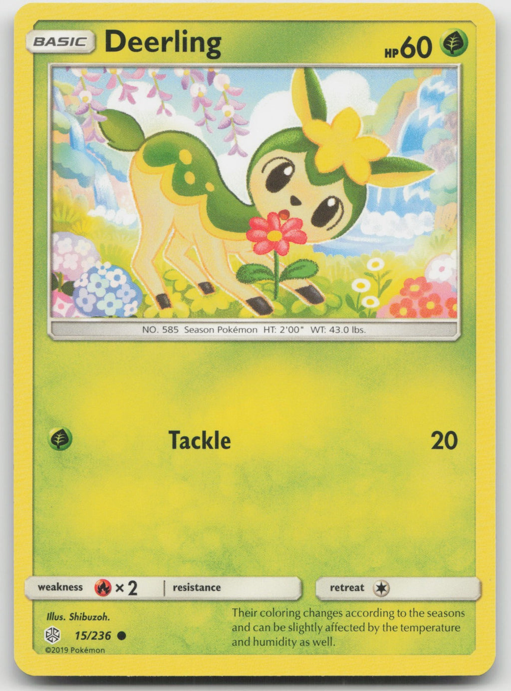 Deerling Common SM - Cosmic Eclipse 15/236 NM