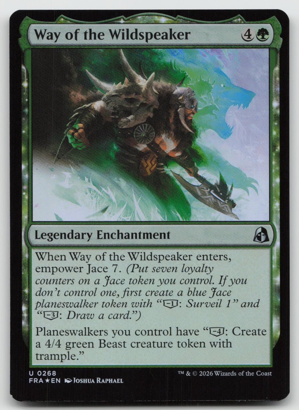 Way of the Wildspeaker U Foil Reality Fracture 268 NM