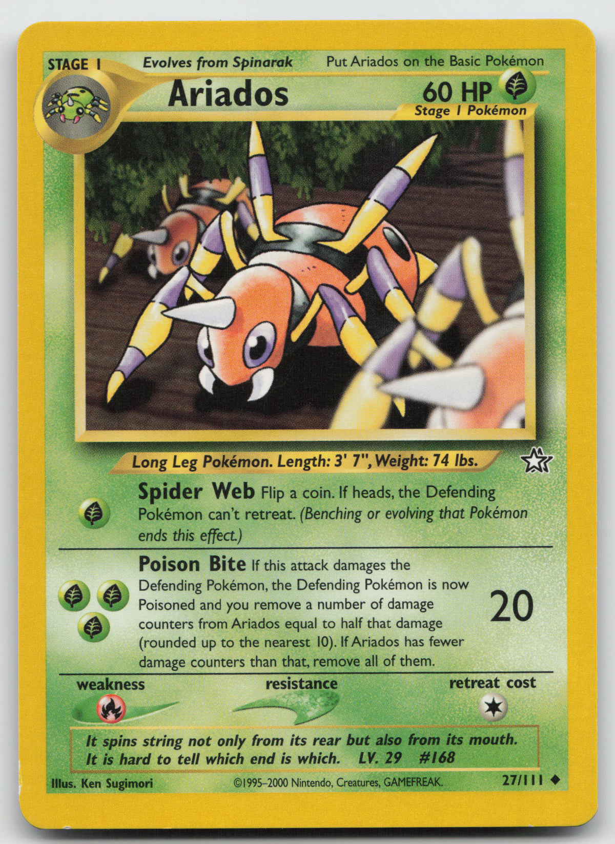 Ariados Uncommon Unlimited Neo Genesis 27/111 LP