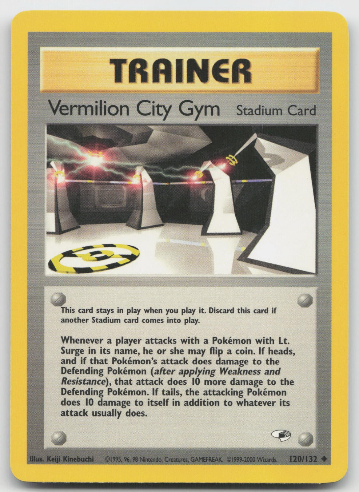 Vermilion City Gym Uncommon Unlimited Gym Heroes 120/132 NM