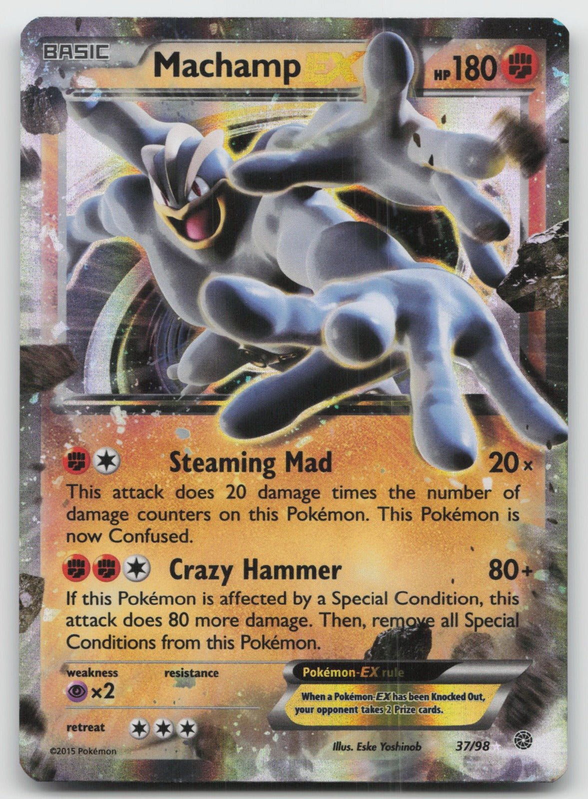 Machamp EX Ultra Rare XY - Ancient Origins 37/98 NM