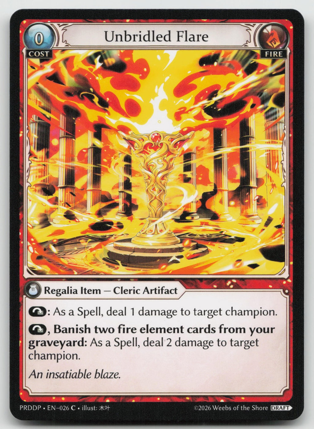 Unbridled Flare Common.asphodel/paradise 026 NM