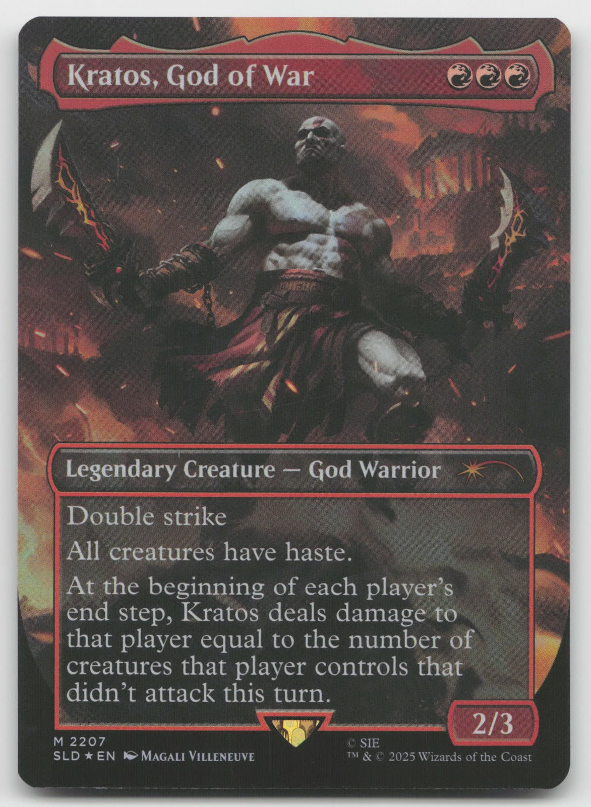Kratos, God of War M Foil Secret Lair Drop Series 2207 NM