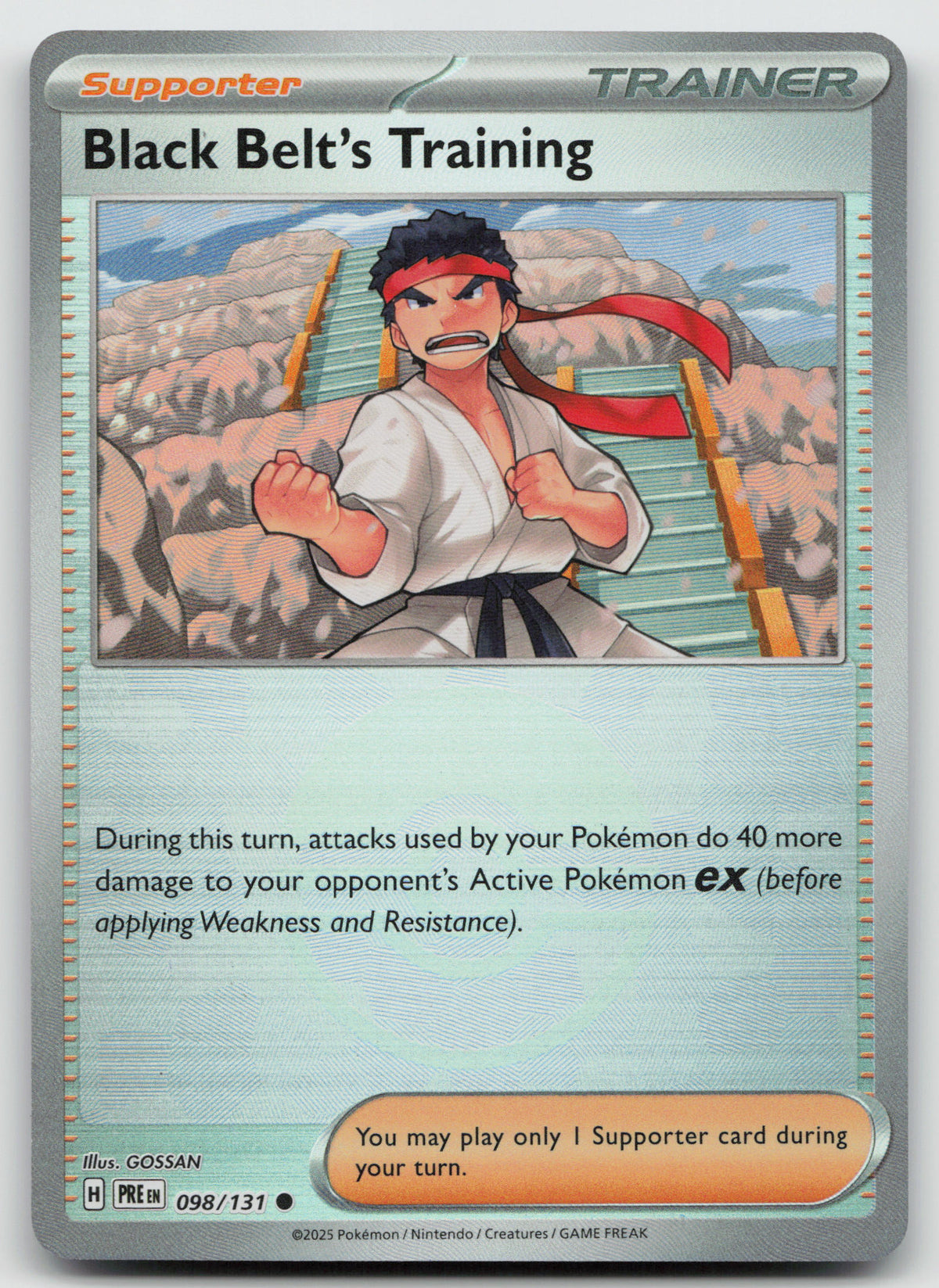 Black Belt's Training - (Poke Ball Pattern) Holo SV Prismatic Evolutions 098/131