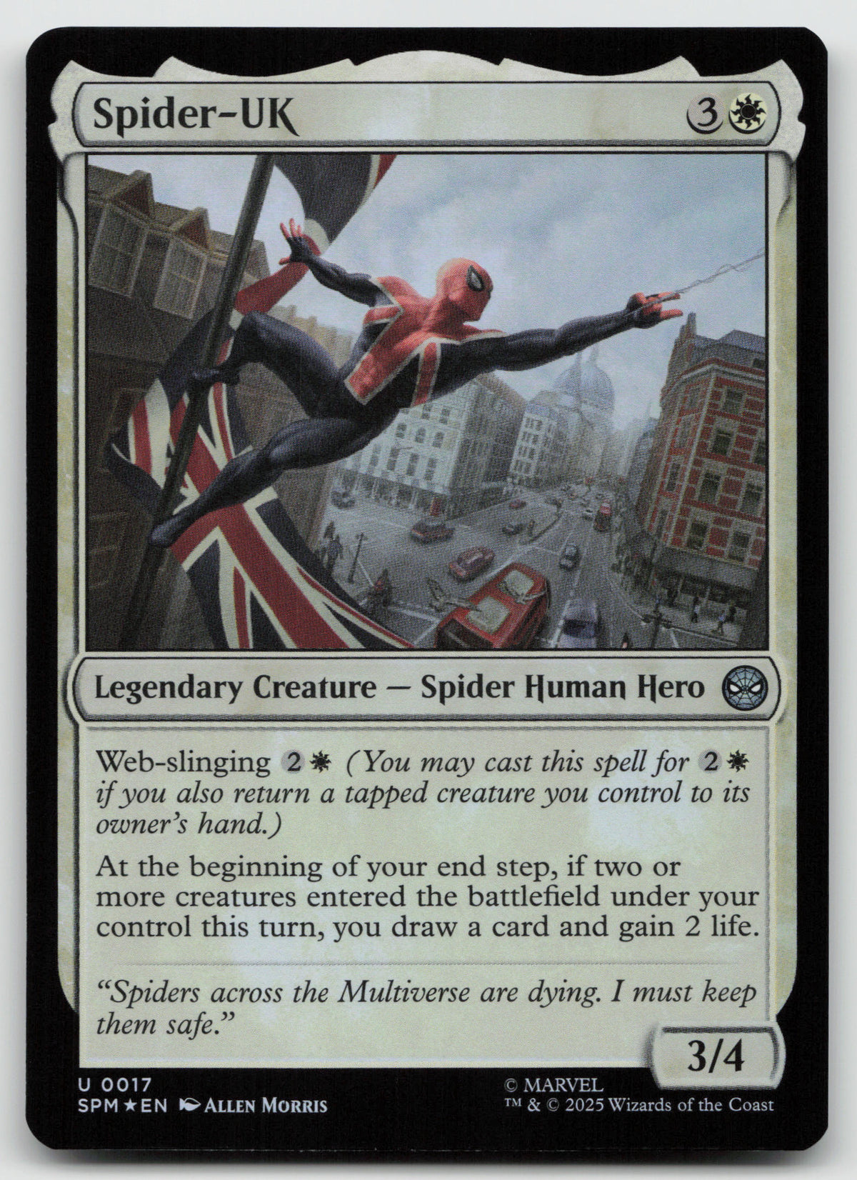 Spider-UK U Foil Marvel's Spider-Man 17 NM