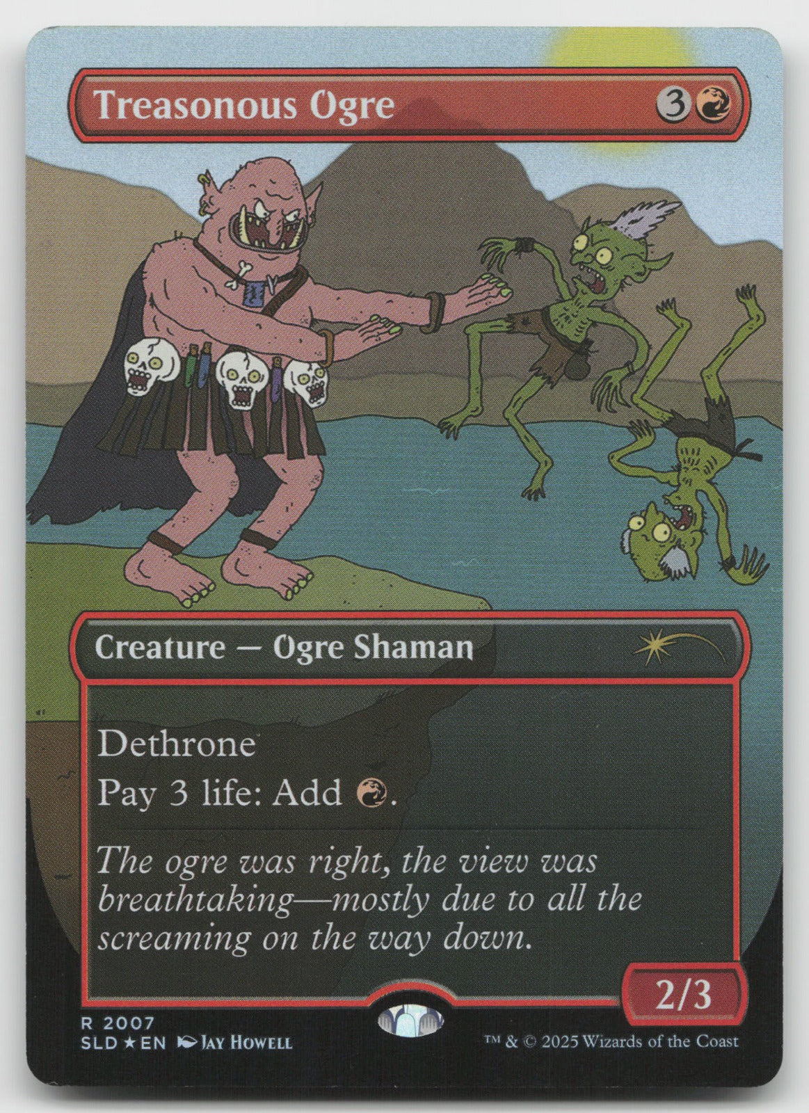 Treasonous Ogre (Rainbow Foil) R Foil Secret Lair Drop Series 2007 NM
