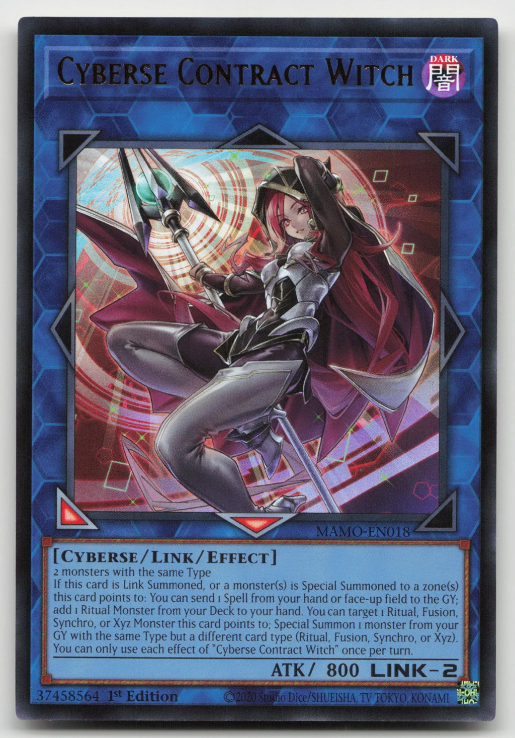 Cyberse Contract Witch 1st Edition Ultra Rare Magnificent Monsters MAMO-EN018 NM