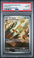 Omanyte Illustration Rare Pokemon Mew En-151 180/165 PSA 8