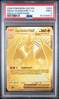 Mega Charizard Y Ex Mega Hyper Rare Gold Pokemon Ascended Heroes 294/217 PSA 9