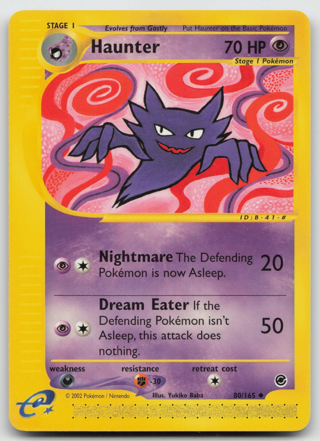 Haunter Uncommon Expedition 80/165 NM/VLP