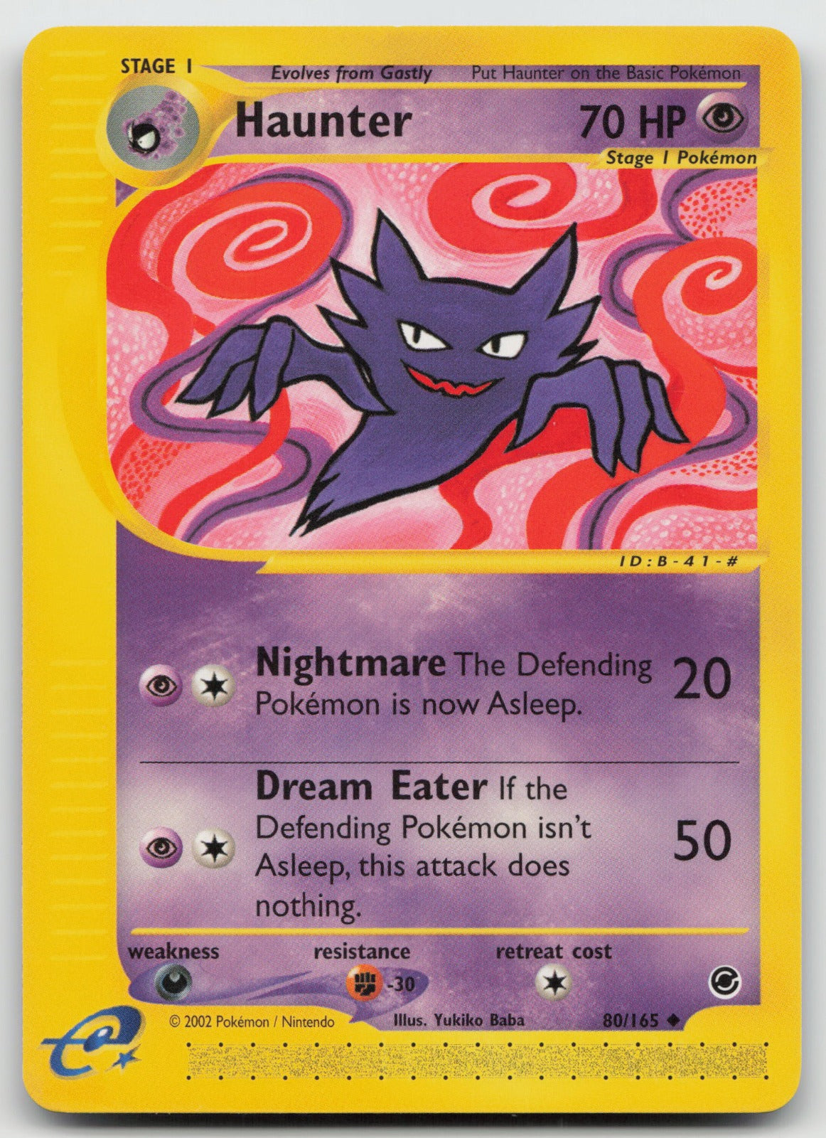 Haunter Uncommon Expedition 80/165 NM/VLP