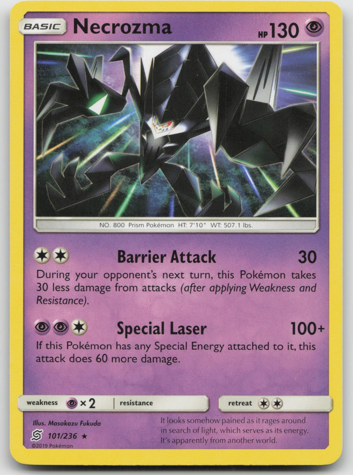 Necrozma Rare SM - Unified Minds 101/236 NM
