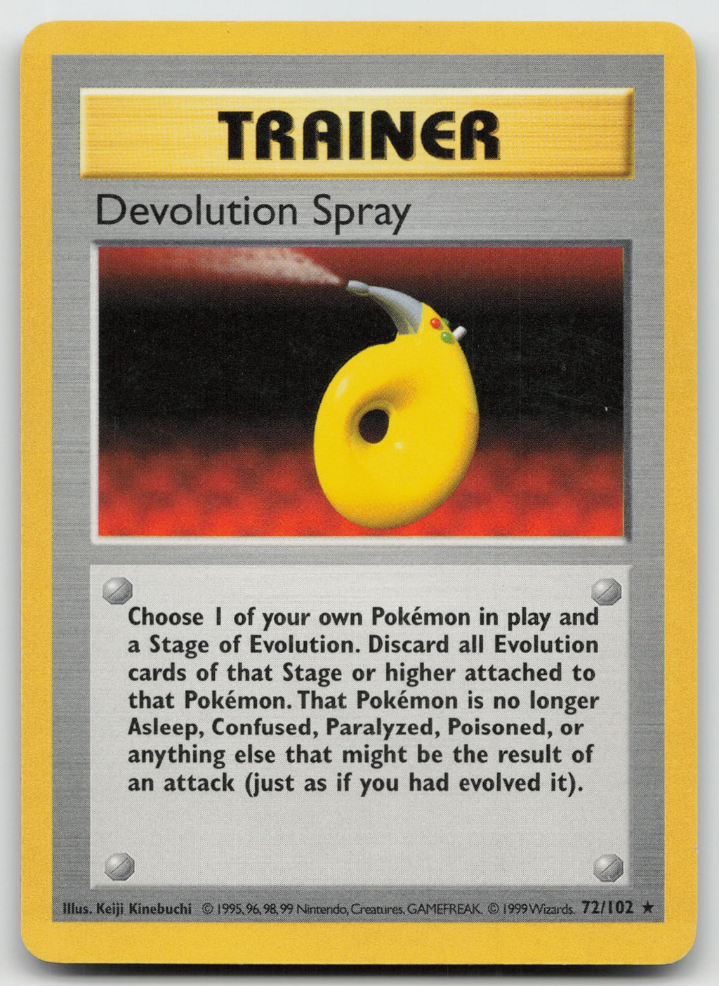 Devolution Spray Rare Base Set (Shadowless) 72/102 MP