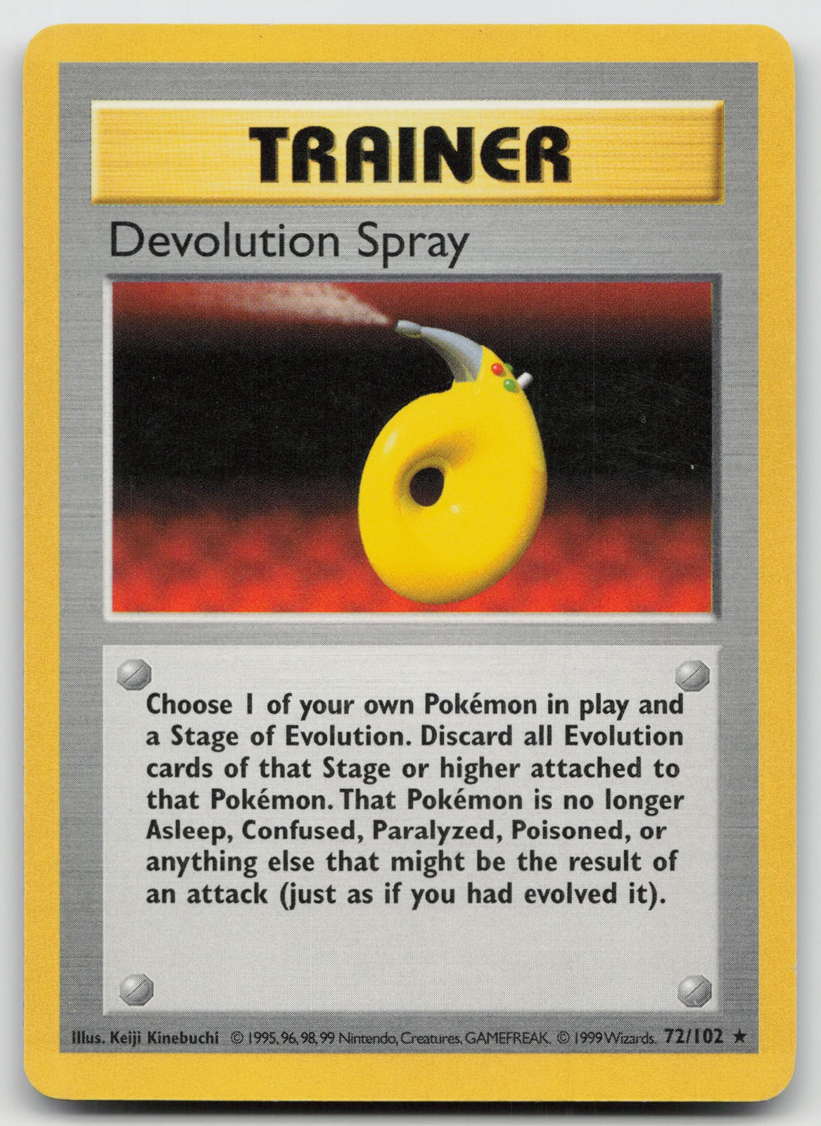Devolution Spray Rare Base Set (Shadowless) 72/102 MP